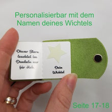 Lade das Bild in den Galerie-Viewer, Wichtel Buch mit persönlicher Abschiedsgeschichte