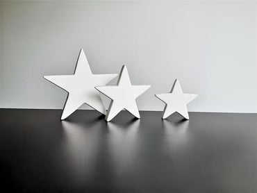 Porzellan Stern weiss