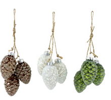 Lade das Bild in den Galerie-Viewer, Weihnachtskugel Zapfentrio
