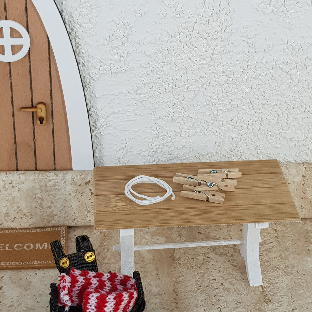 Wichtel Wäscheleine Set